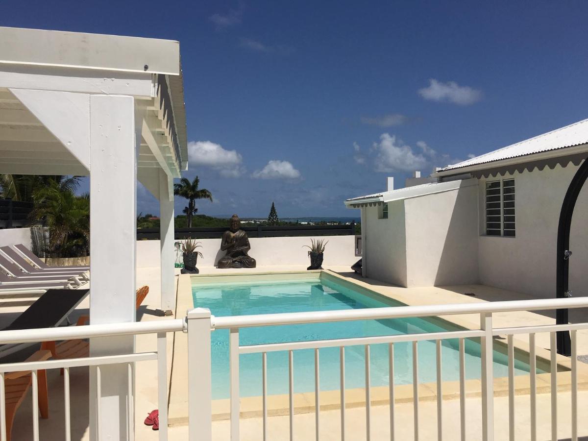 Villa Vue Mer 180°, Piscine Saint-Francois  Buitenkant foto